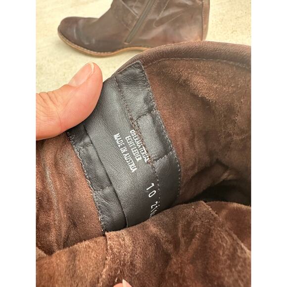 Paul Green Motoboots Soft Leather ankle UK 7.5 brown natural munchen flat boots - Picture 6 of 11